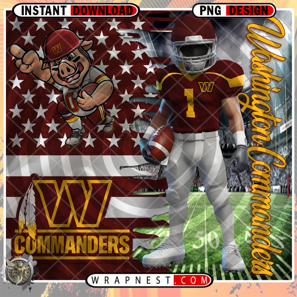 COMMANDERS FLAG WRAP