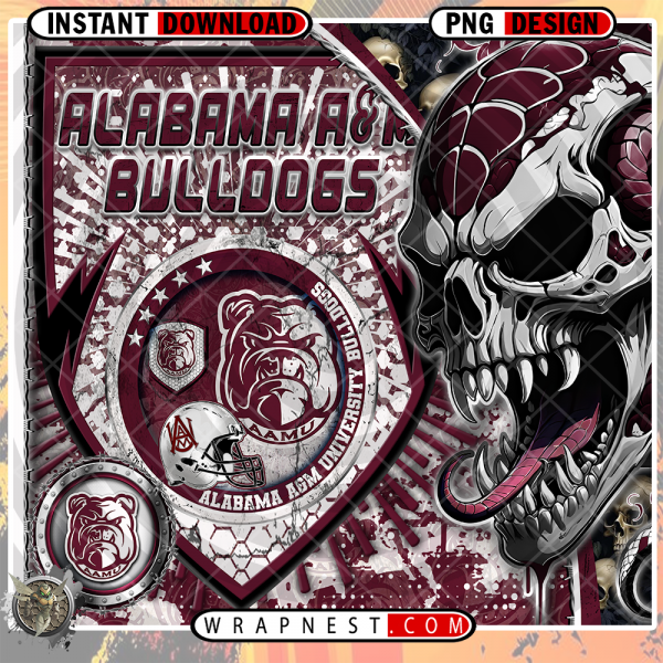 BULLDOGS SKULL SHIELD WRAP