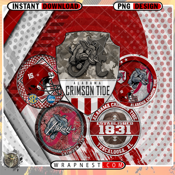 CRIMSON TIDE LOGO WRAP
