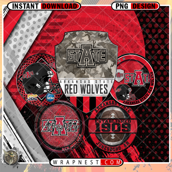 RED WOLVES LOGO WRAP