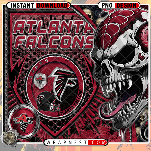FALCONS SKULL SHIELD WRAP