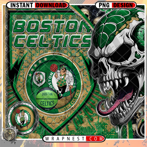 CELTICS SKULL SHIELD WRAP