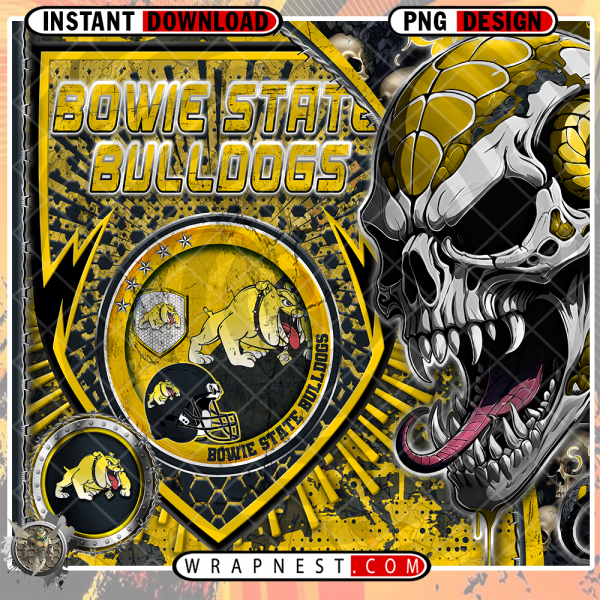 BULLDOGS SKULL SHIELD WRAP