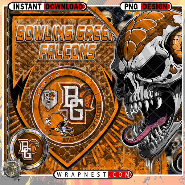 FALCONS SKULL SHIELD WRAP