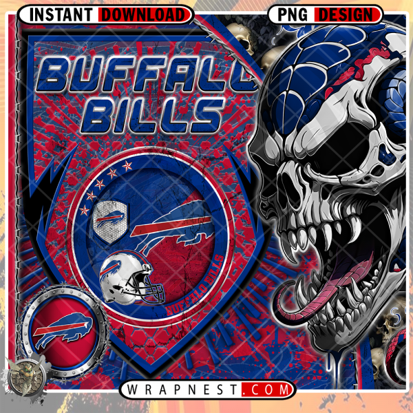 BILLS SKULL SHIELD WRAP
