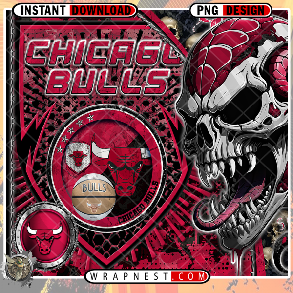 BULLS SKULL SHIELD WRAP