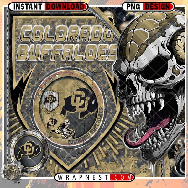 BUFFALOES SKULL SHIELD WRAP