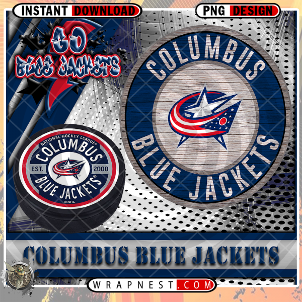 BLUE JACKETS GO TEAM WRAP