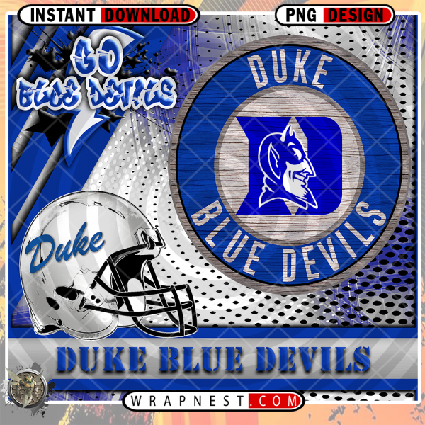 BLUE DEVILS GO TEAM WRAP