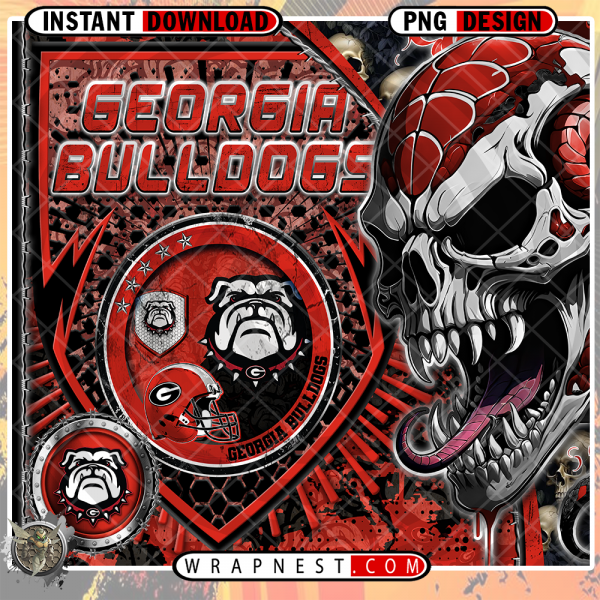 BULLDOGS SKULL SHIELD WRAP