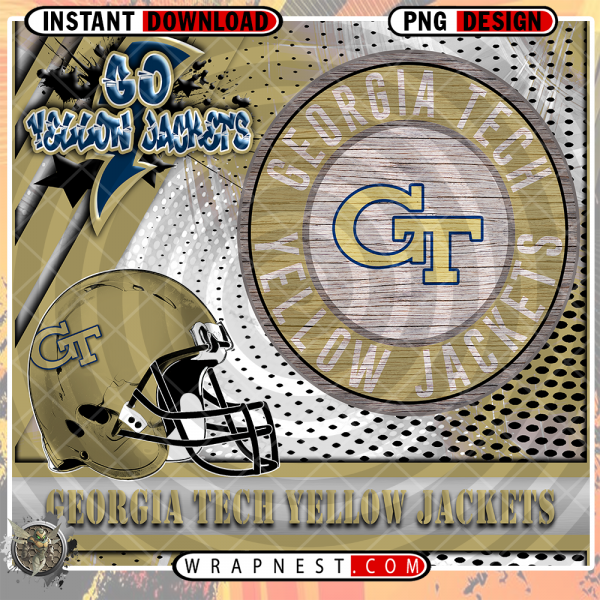 YELLOW JACKETS GO TEAM WRAP