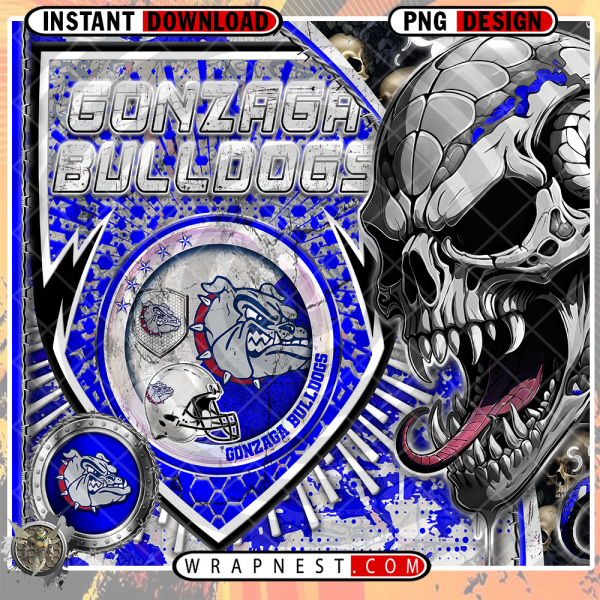 BULLDOGS SKULL SHIELD WRAP