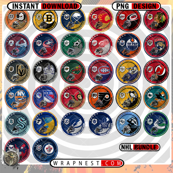 BUNDLE - HALF TONE LOGOS NHL