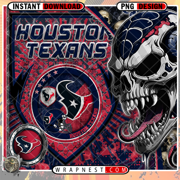 TEXANS SKULL SHIELD WRAP