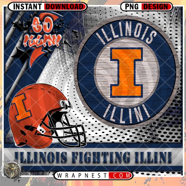 ILLINI GO TEAM WRAP