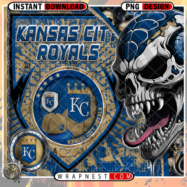 ROYALS SKULL SHIELD WRAP