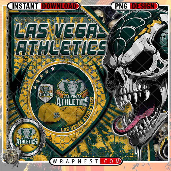 ATHLETICS SKULL SHIELD WRAP