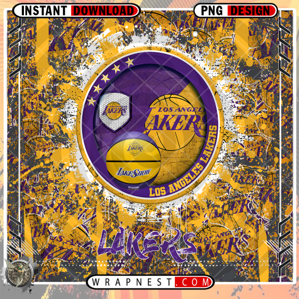 LAKERS GRUNGE v3 WRAP