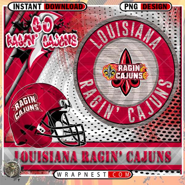 RAGIN' CAJUNS GO TEAM WRAP