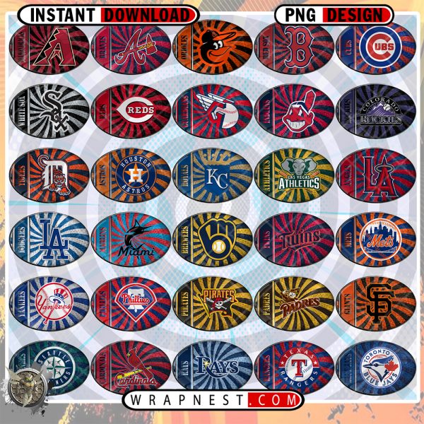BUNDLE - OVAL LOGOS MLB