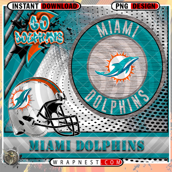 DOLPHINS GO TEAM WRAP