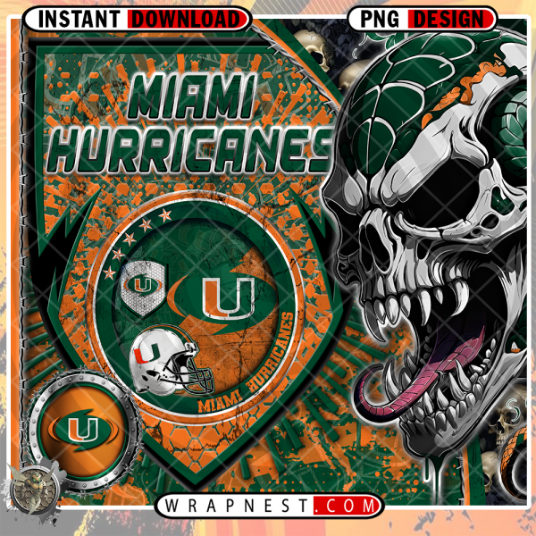 HURRICANES SKULL SHIELD WRAP