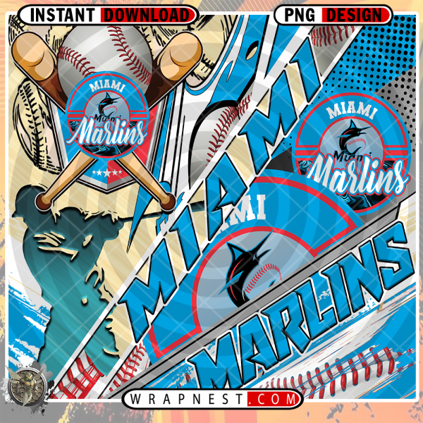 MARLINS SILHOUETTE WRAP
