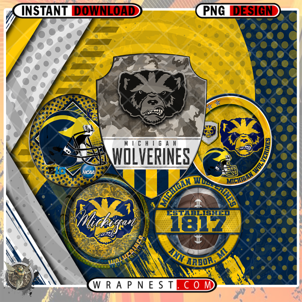 WOLVERINES LOGO WRAP