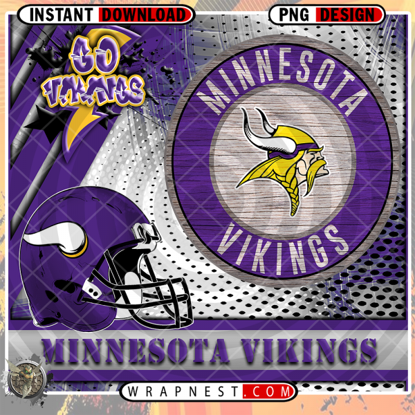 VIKINGS GO TEAM WRAP