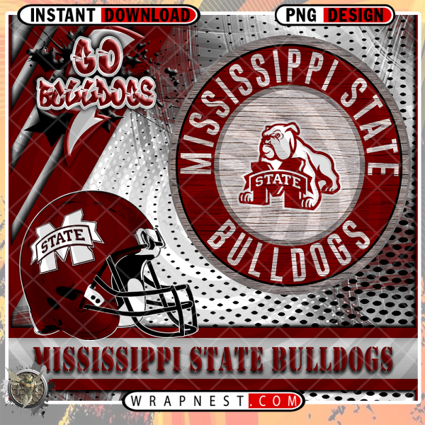 BULLDOGS GO TEAM WRAP