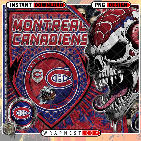 CANADIENS SKULL SHIELD WRAP