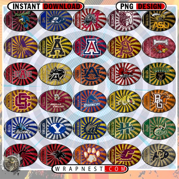 BUNDLE - OVAL LOGOS NCAA