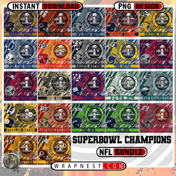 BUNDLE - NFL CHAMP WRAPS