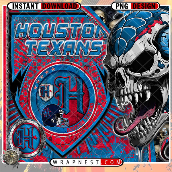 TEXANS SKULL SHIELD WRAP