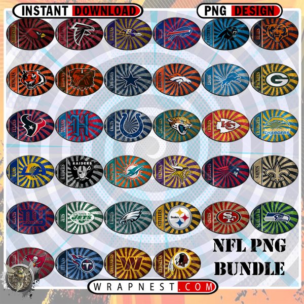 BUNDLE - OVAL LOGOS NFL