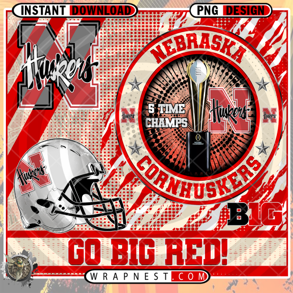 CORNHUSKERS CHAMPION WRAP