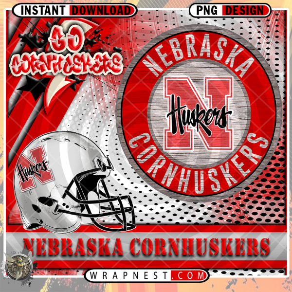 CORNHUSKERS GO TEAM WRAP