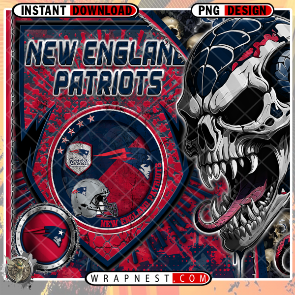 PATRIOTS SKULL SHIELD WRAP