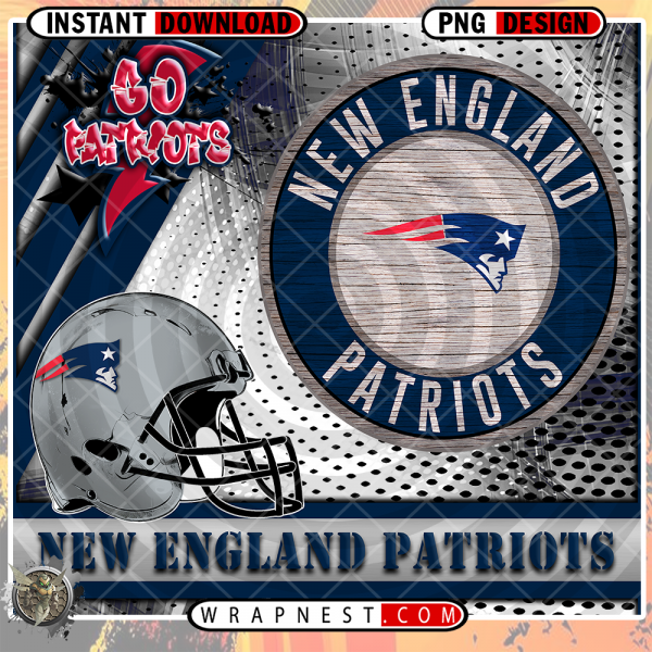 PATRIOTS GO TEAM WRAP