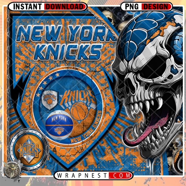 KNICKS SKULL SHIELD WRAP