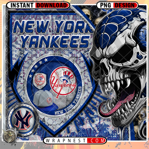 YANKEES SKULL SHIELD WRAP
