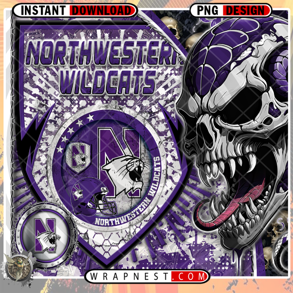 WILDCATS SKULL SHIELD WRAP