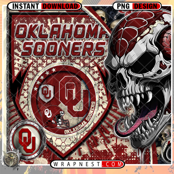 SOONERS SKULL SHIELD WRAP