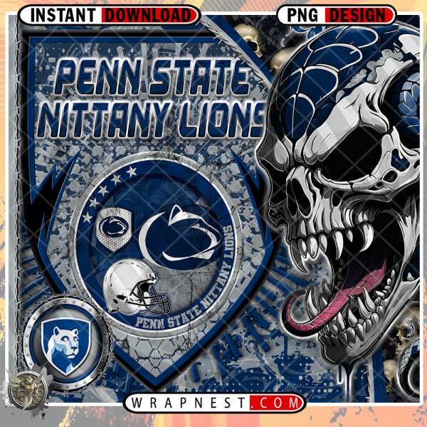 NITTANY LIONS SKULL SHIELD WRAP