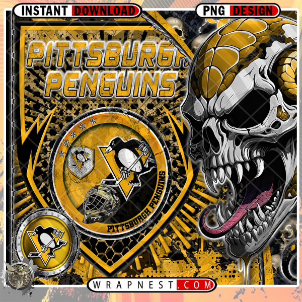 PENGUINS SKULL SHIELD WRAP