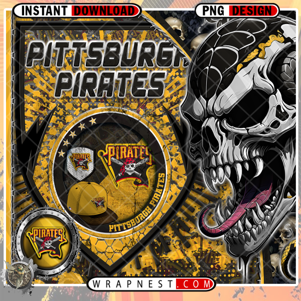 PIRATES SKULL SHIELD WRAP