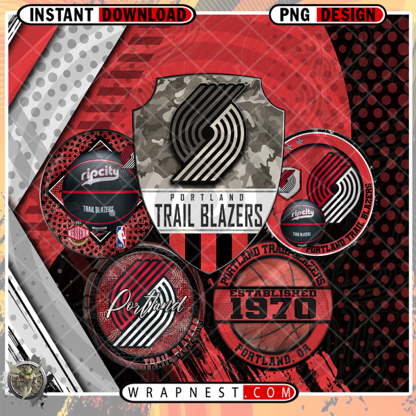BLAZERS LOGO WRAP