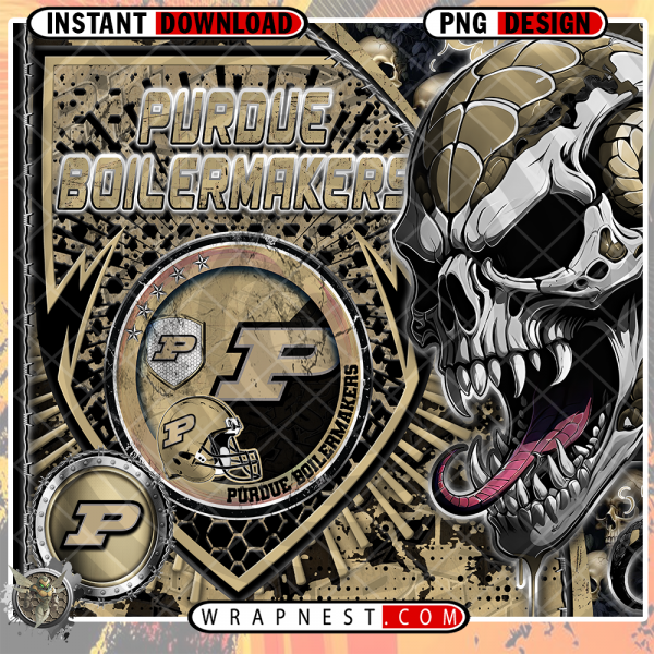 BOILERMAKERS SKULL SHIELD WRAP