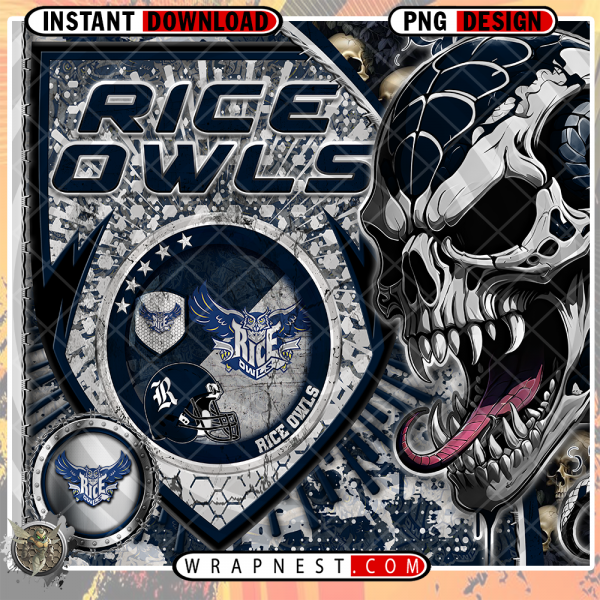 OWLS SKULL SHIELD WRAP