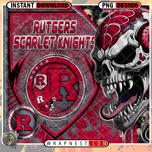 SCARLET KNIGHTS SKULL SHIELD WRAP